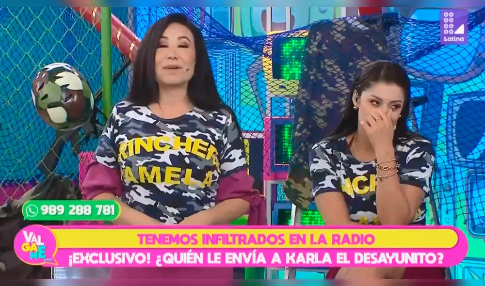 La conductora de "Válgame" puso en aprietos a la expareja de Christian Domínguez.