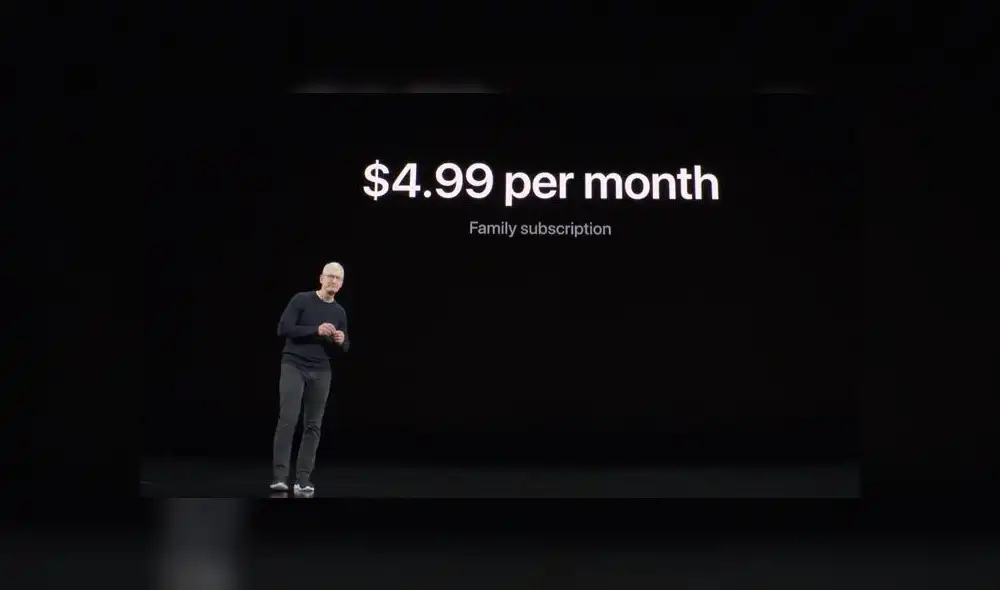 Apple TV+ tendrá una suscripción mensual de 4,99 dólares.