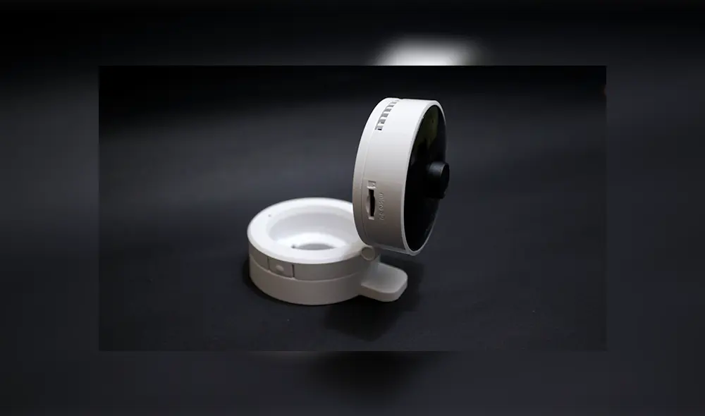 La cámara integra un cabezal giratorio de 360°. | Foto: Carol Larrain