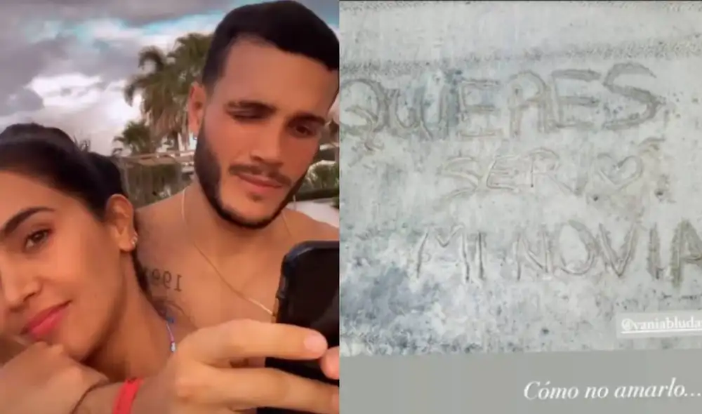 Mario Irivarren y Vania Bludau en la playa. Foto: composición Instagram Mario Irivarren y Vania Bludau en la playa. Foto: composición Instagram