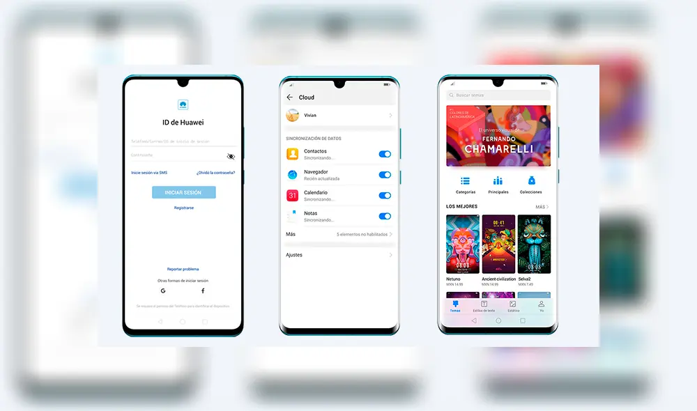Los servicios que forman parte de Huawei Mobile Services. | Foto: Huawei.