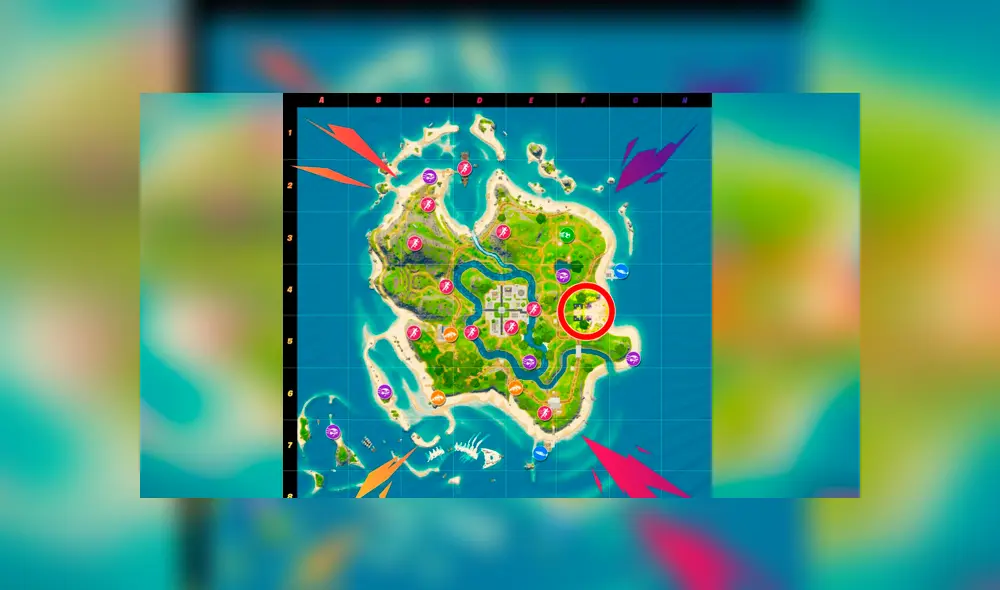 Y dirigirte hacia el Escenario Principal de Fortnite.