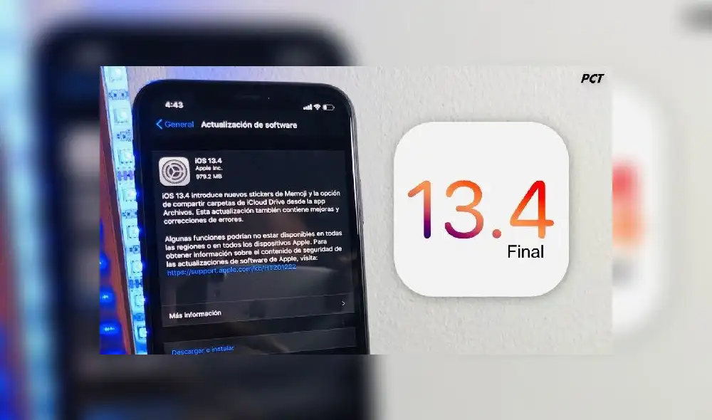 Apple lanza iOS 13.4.