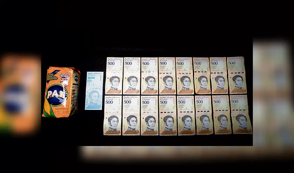 Sueldo. Con 40 mil bolívares se compra solo harina de maíz. (Foto: EFE) Sueldo. Con 40 mil bolívares se compra solo harina de maíz. (Foto: EFE)
