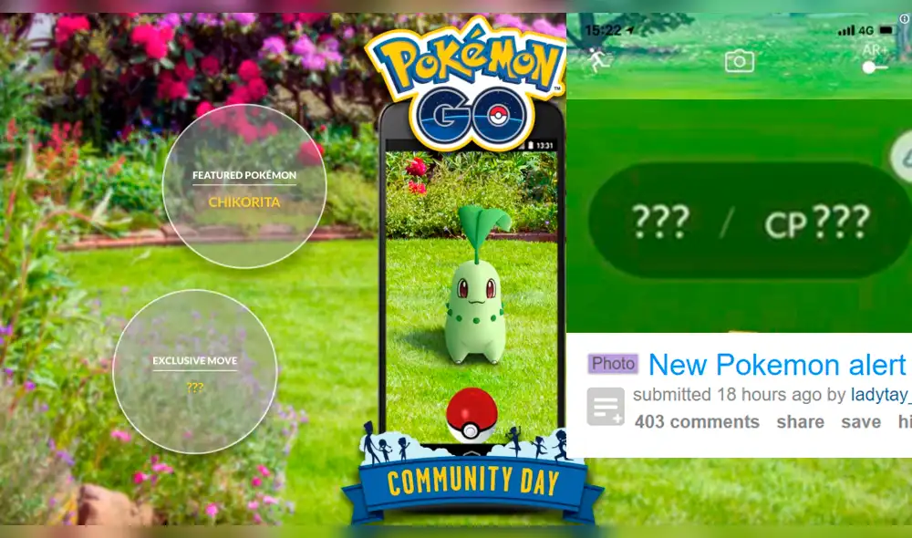 Misterioso pokémon de la 8va generación reaparece en día de la comunidad de Pokémon GO [FOTOS]