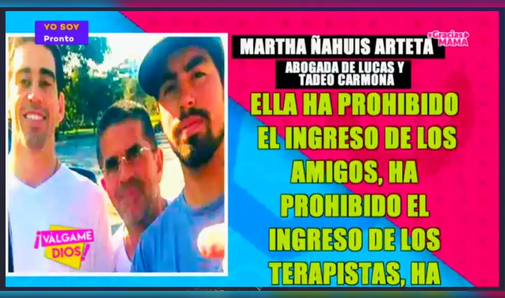 Tula Rodríguez ordena que Javier Carmona no pueda contar con terapeutas