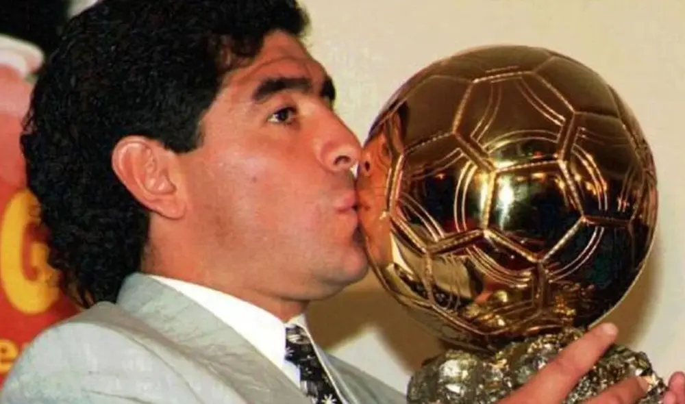 Maradona ganó el Balón de Oro del Mundial México 1986. Foto: Maradona/Facebook