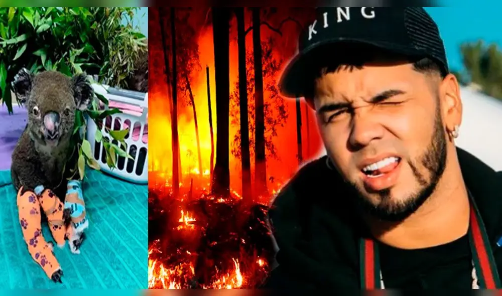 Anuel AA, Instagram, incendio forestal, Australia