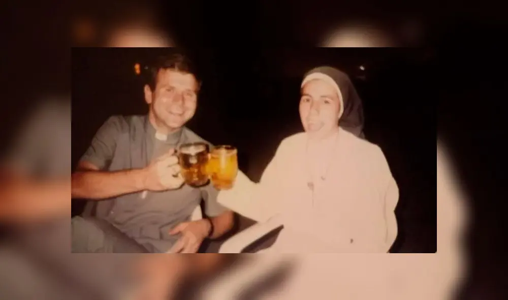 Daniel Genovesi y Mercedes cuando eran religiosos. Foto: archivo familiar