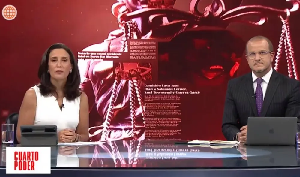 Augusto Thorndike y Sol Carreño le dicen adiós a Cuarto Poder. Foto: captura de América TV