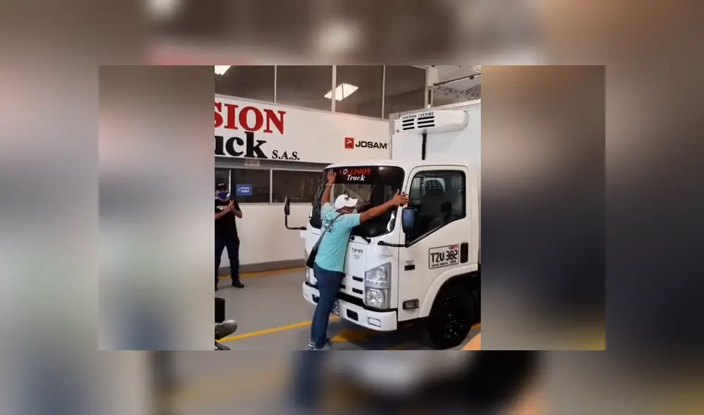 El hombre fue sorprendido al recibir su camión completamente restaurado. Foto: Facebook El hombre fue sorprendido al recibir su camión completamente restaurado. Foto: Facebook