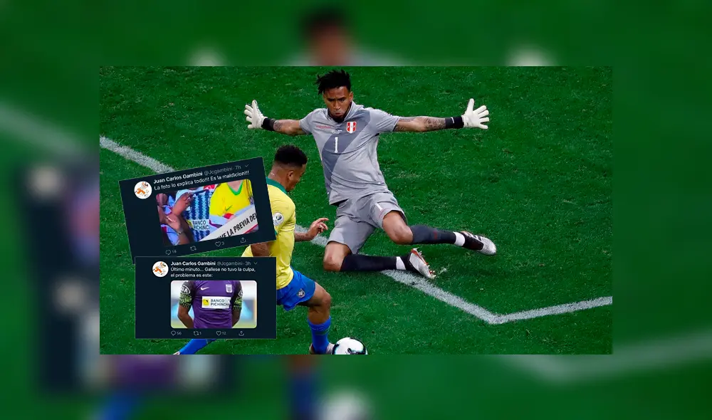 Periodista lanza polémito 'tuit' contra Pedro Gallese y culpa a Alianza Lima. Foto: Captura Twitter