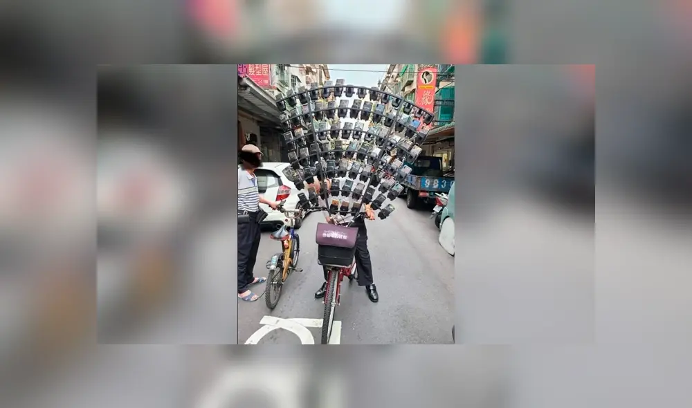 El conocido anciano de Taiwan vuelve a hacerse viral en Facebook, al aumentar su colección de smartphones.