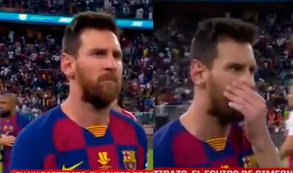 Lionel Messi terminó muy molesto por las eliminación del FC Barcelona ante el Atlético de Madrid por la Supercopa de España. Lionel Messi terminó muy molesto por las eliminación del FC Barcelona ante el Atlético de Madrid por la Supercopa de España.