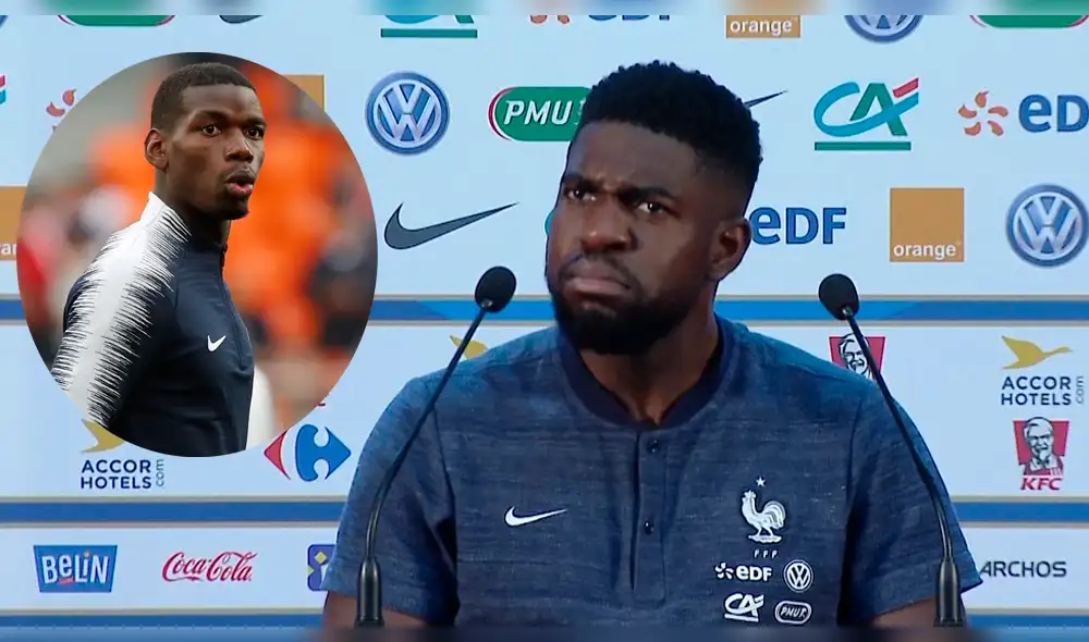 Samuel Umtiti no soportó que lo confundan con Pogba y decidió irse [VIDEO]