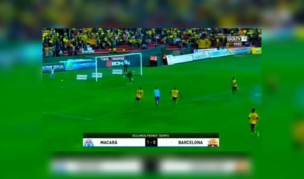 Barcelona SC vs Macará: gol de Burzio tras magistral jugada [VIDEO]