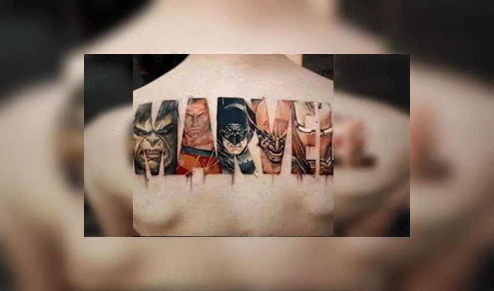 YouTube viral: un fanático de Marvel pretendía presumir su tatuaje y un detalle lo convirtió en la burla de todos [FOTOS]