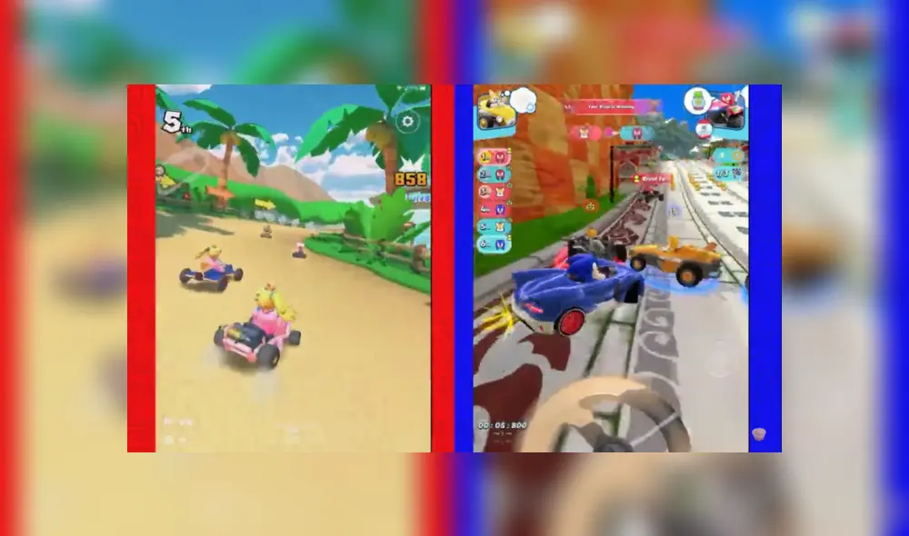 Mario Kart Tour vs Sonic Racing ¿Cuál es mejor?