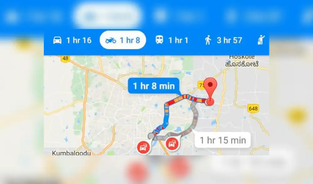 Google Maps añade navegación para rutas en motocicletas