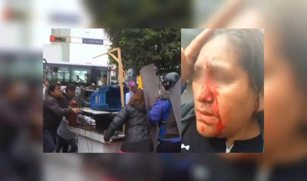 Durante el desalojo una de las mujeres resultó herida en la cabeza y denunció el hecho en la comisaría de Monserrat. (Foto: Captura de video / Latina Noticias) Durante el desalojo una de las mujeres resultó herida en la cabeza y denunció el hecho en la comisaría de Monserrat. (Foto: Captura de video / Latina Noticias)