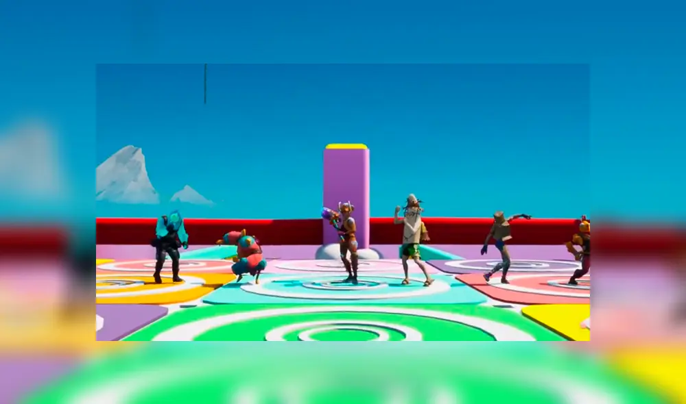 Fortnite ahora tiene su propio modo al estilo de 'Fall Guys'. Imagenes: YouTube/Fortnite.