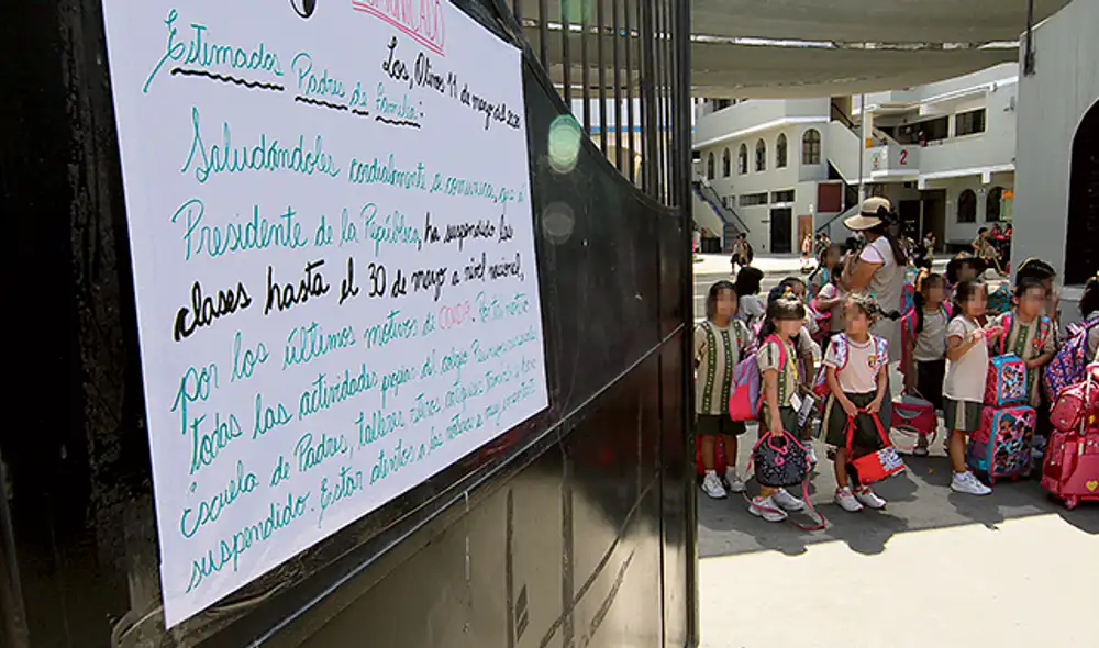 COVID-19 obliga a postergar inicio de clases en colegios COVID-19 obliga a postergar inicio de clases en colegios