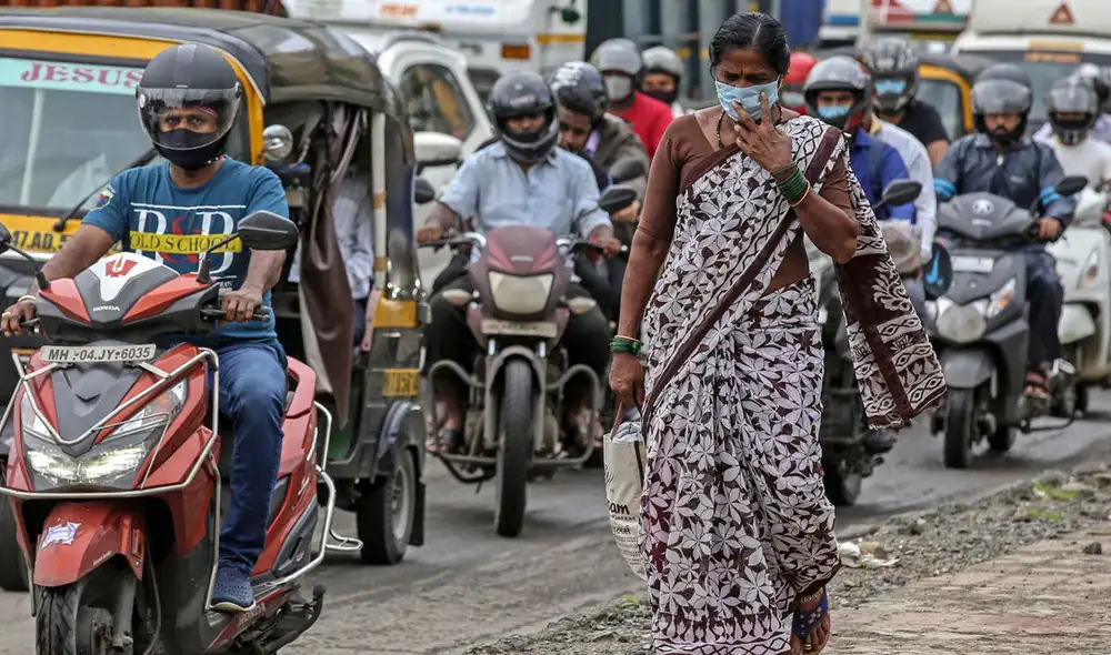 La India alcanzó hoy los 6.225.763 casos confirmados, con más de 80.000 nuevas infecciones reportadas en las últimas 24 horas. Foto: EFE