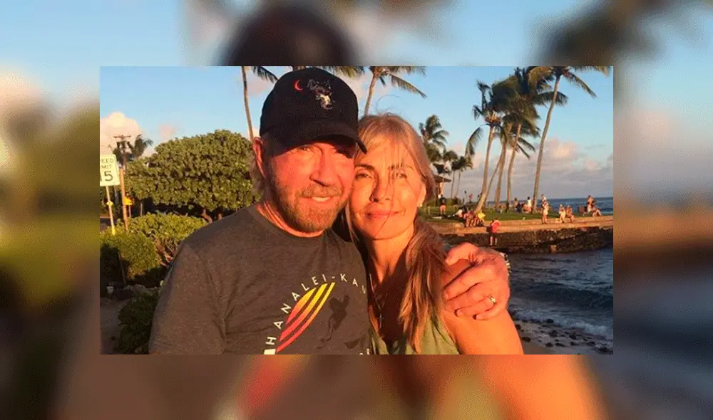 Chuck Norris y su esposa Gena O'Kelly