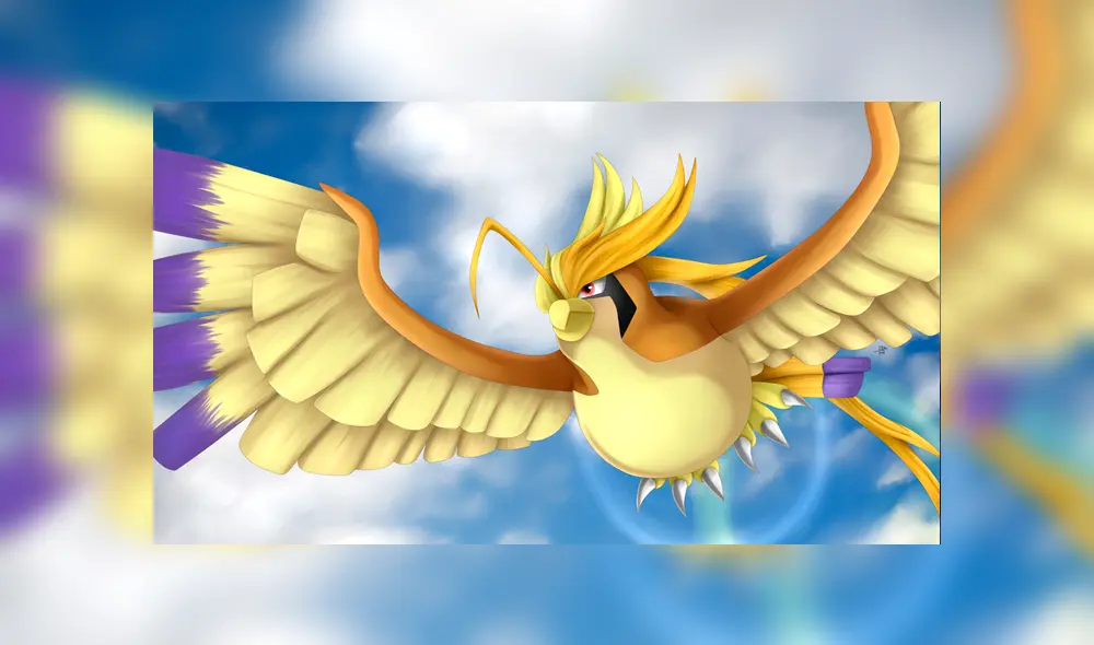 Así luce Mega-Pidgeot shiny. Foto: Pinterest.