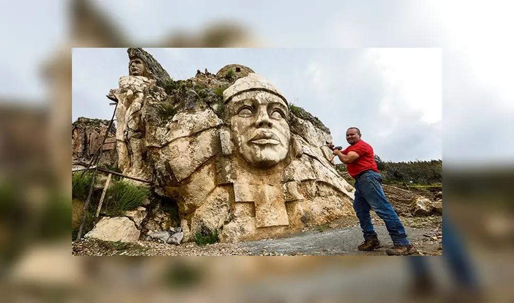 PACHAMAMA. Michael, De Titán, esculpió la figura de la Madre Tierra, dedicada a su esposa.