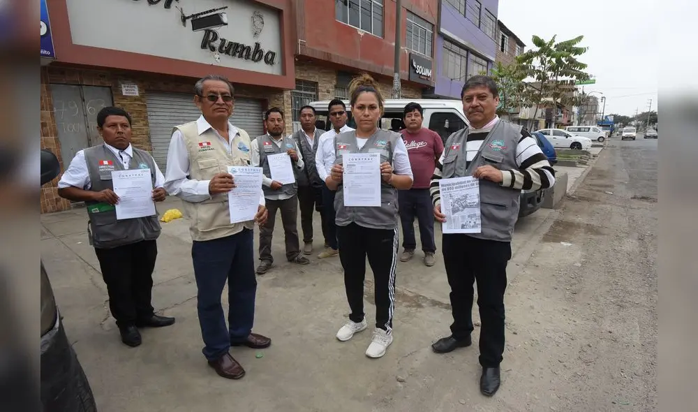 Dirigentes de colectiveros.