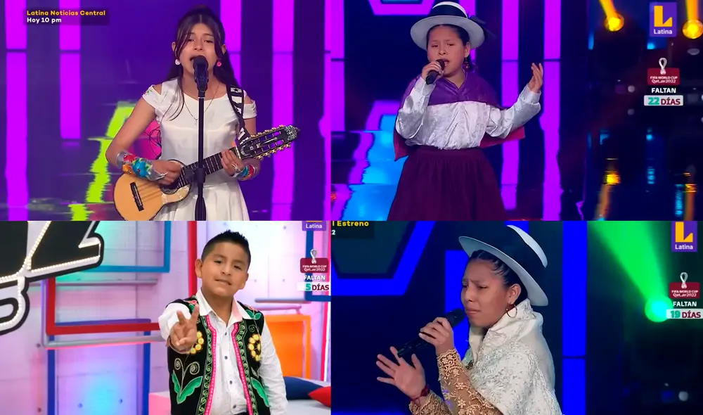 Niños y adolescentes de "La voz Kids" pusieron de pie al jurado. Foto: Composición LR | Capturas Latina Niños y adolescentes de "La voz Kids" pusieron de pie al jurado. Foto: Composición LR | Capturas Latina