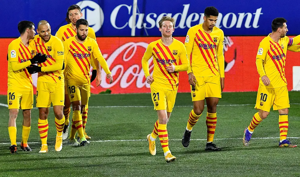 FC Barcelona sumó 28 unidades y se instaló en el quinto lugar. Foto: AFP