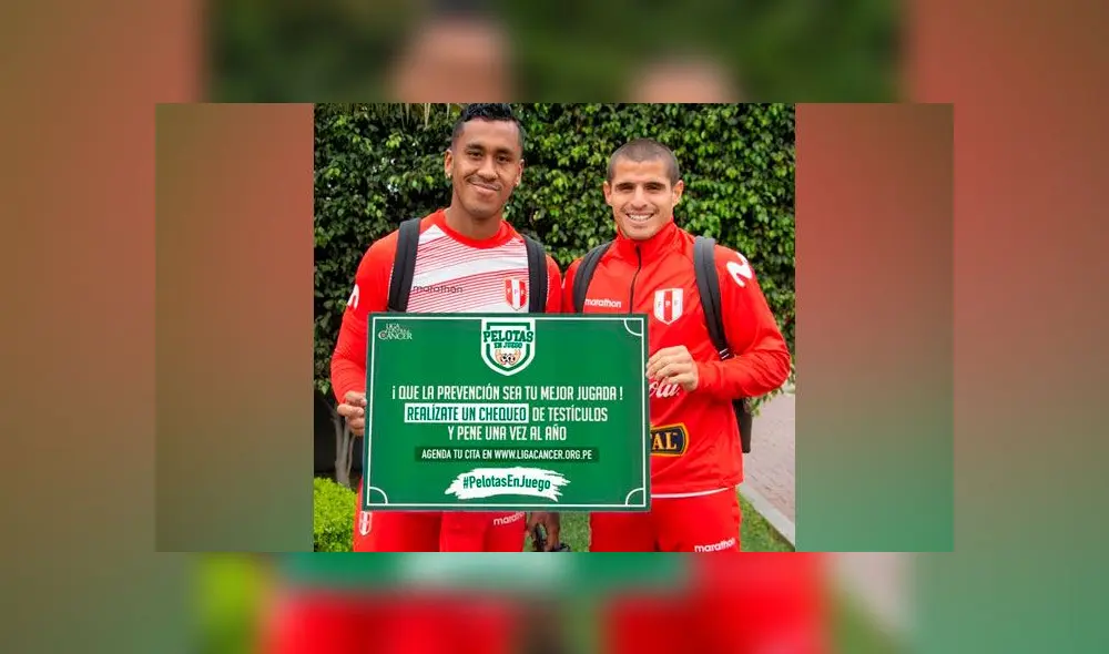Selección peruana promueve campaña de prevención contra el cáncer de testículos y pene