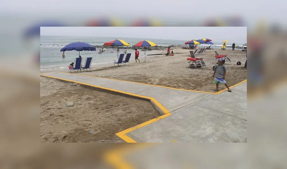 Ancón: se inaugura primera playa que facilita el ingreso a personas en sillas de ruedas Ancón: se inaugura primera playa que facilita el ingreso a personas en sillas de ruedas
