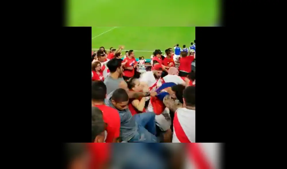 Video muestra origen de la pelea entre hinchas de Perú y Chile 