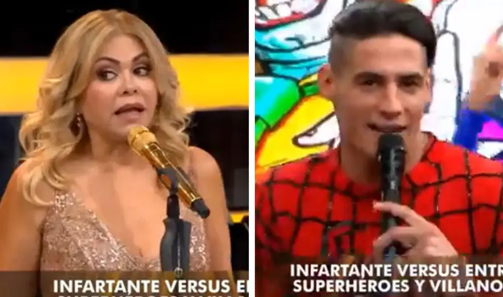 Facundo González y Gisela Valcárcel coquetearon en más de una edición de "El gran show". Foto: captura América TV