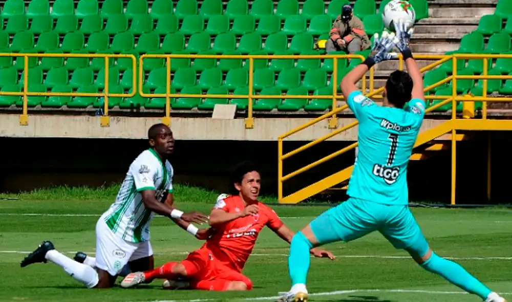 Atlético Nacional no pudo con Patriotas y cayó de visita por la Liga BetPlay 2020. Foto: Dimayor