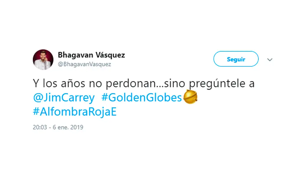 Jim Carrey luce irreconocible en la alfombra roja de los Golden Globes 2019 [VIDEO]