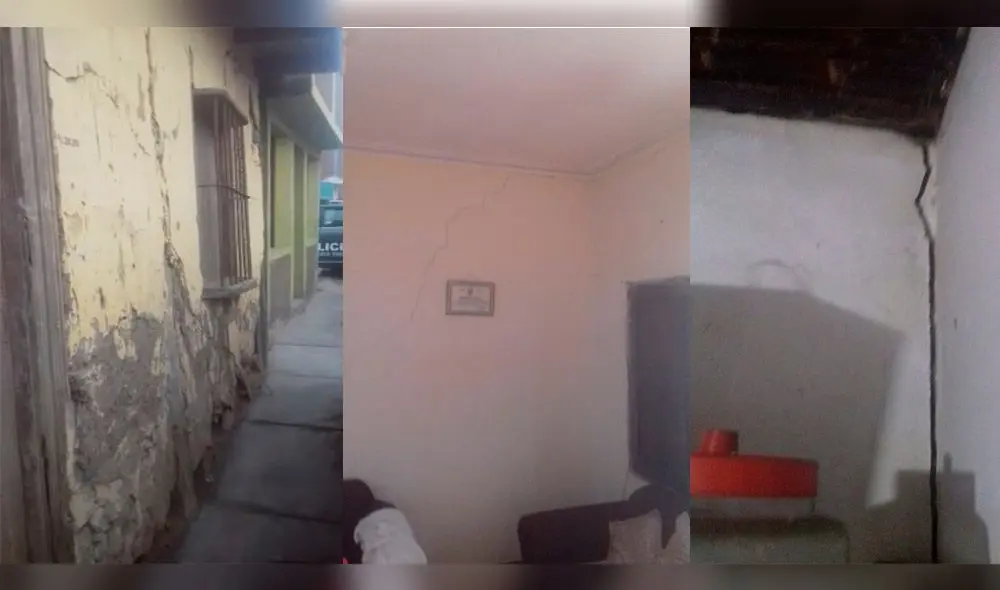 El COER realizó un monitoreo respectivo en las viviendas dañadas. Foto: Coer Arequipa.