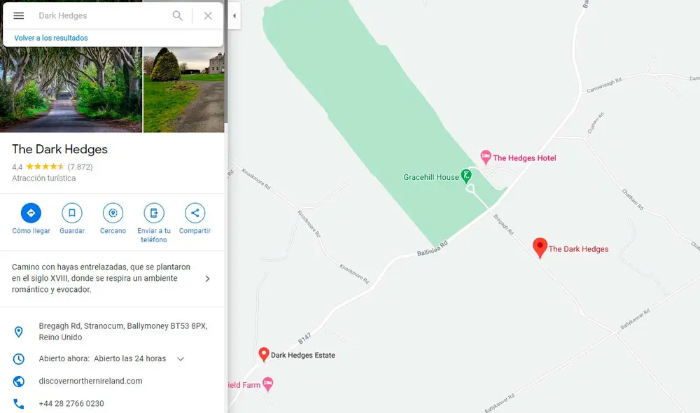 Desliza las imágenes para ver cómo luce uno de los famosos lugares mostrados en la serie Game of Thrones. Foto: captura de Google Maps Desliza las imágenes para ver cómo luce uno de los famosos lugares mostrados en la serie Game of Thrones. Foto: captura de Google Maps