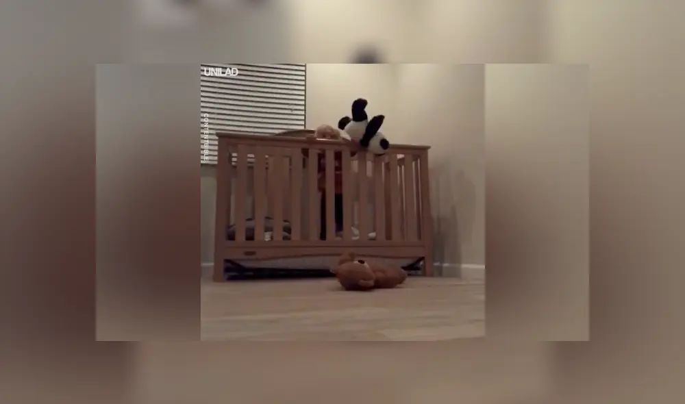 Padre coloca cámara en cuarto de su bebé y lo descubre en peligrosa hazaña [VIDEO] 