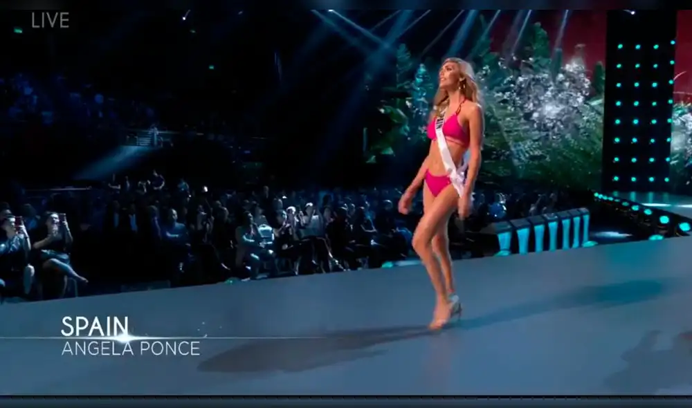 Angela Ponce ovacionada en el Miss Universo al desfilar en bikini [VIDEO]