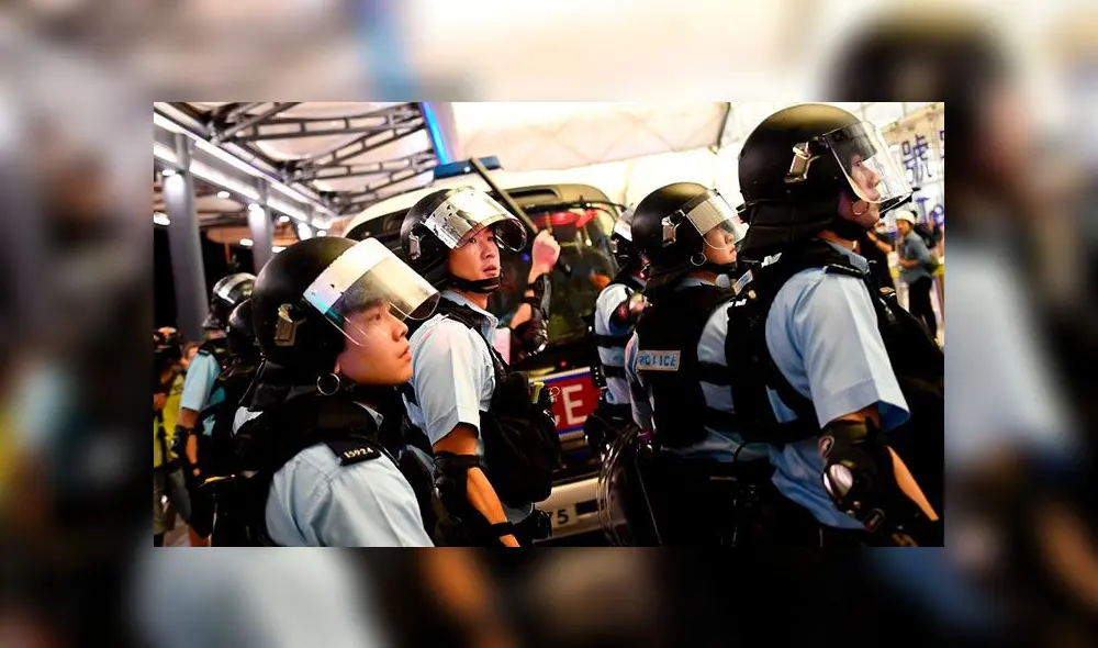 La policía de Hong Kong no ha podido contener a los violentos manifestantes. Foto: AFP. La policía de Hong Kong no ha podido contener a los violentos manifestantes. Foto: AFP.