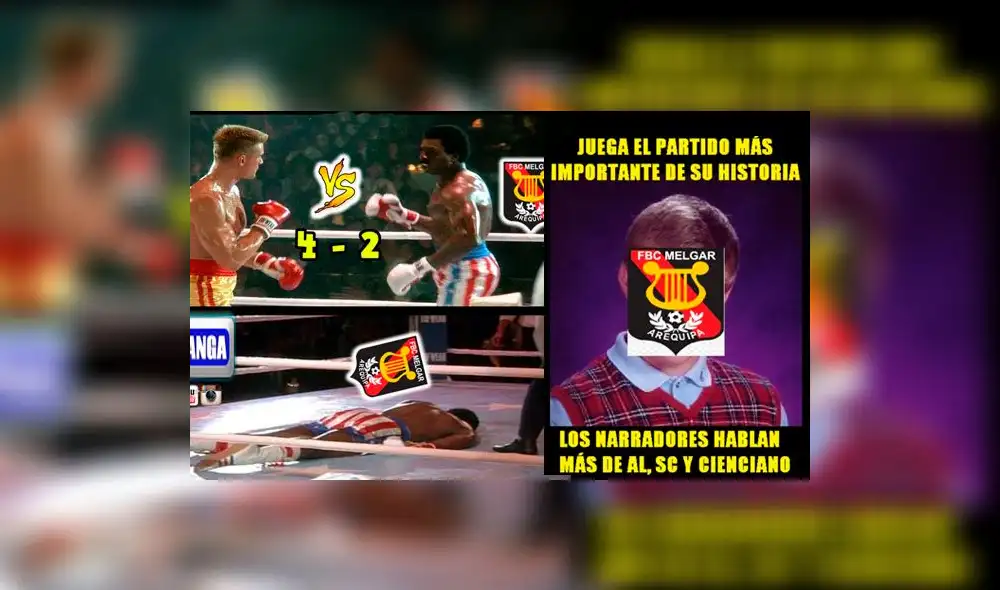 Memes en Facebook se burlan de la derrota de Melgar ante River Plate Memes en Facebook se burlan de la derrota de Melgar ante River Plate