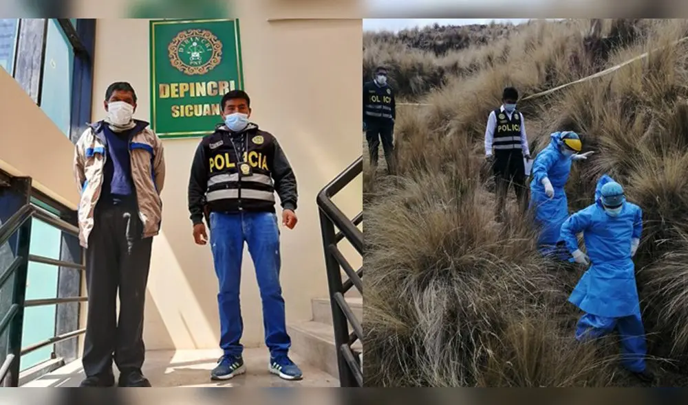 En tiempo récord la Policía detuvo a a Felipe León Aquino Mamani (58), acusado de matar a su vecina. Foto: Cortesía.