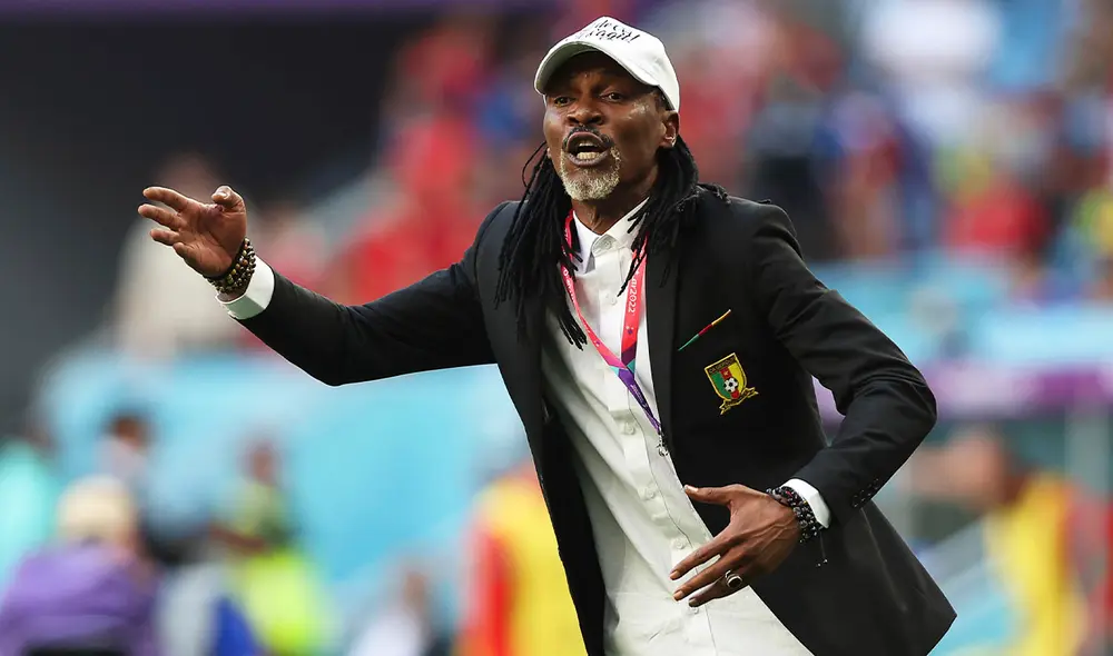 Rigobert Song es el DT de la selección de Camerún. Foto: EFE Rigobert Song es el DT de la selección de Camerún. Foto: EFE