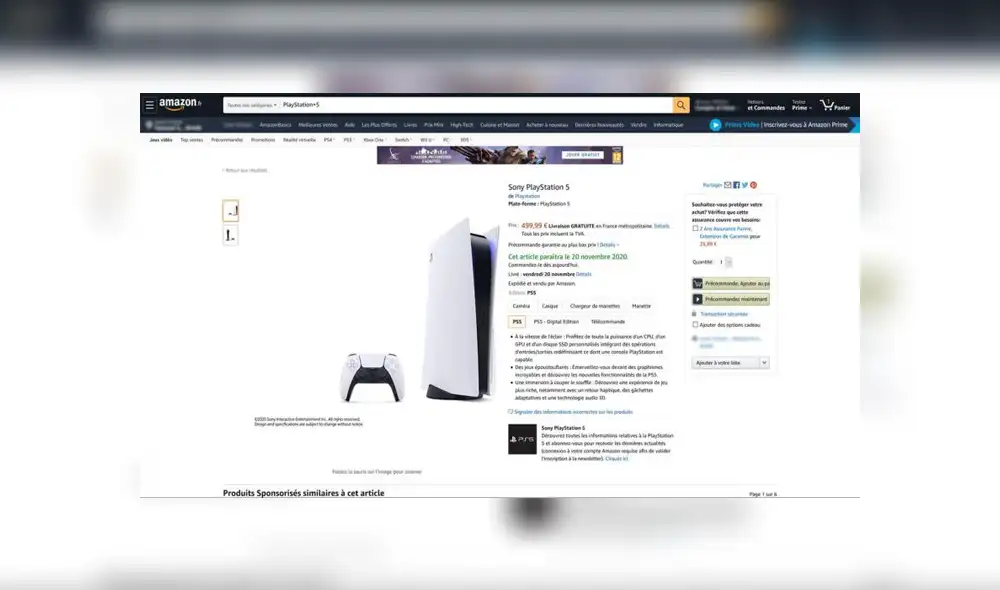 Precio filtrado Amazon. Foto: Captura. Precio filtrado Amazon. Foto: Captura.