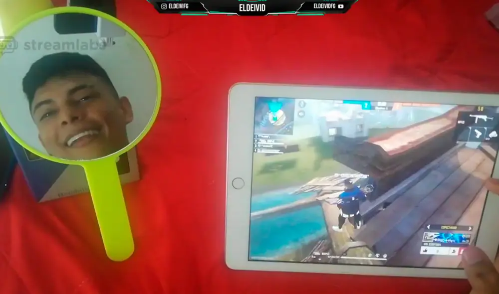 'El Deivid' es un streamer colombiano de 20 años que transmite sus partidas de Free Fire desde Facebook Gaming. Foto captura: Facebook