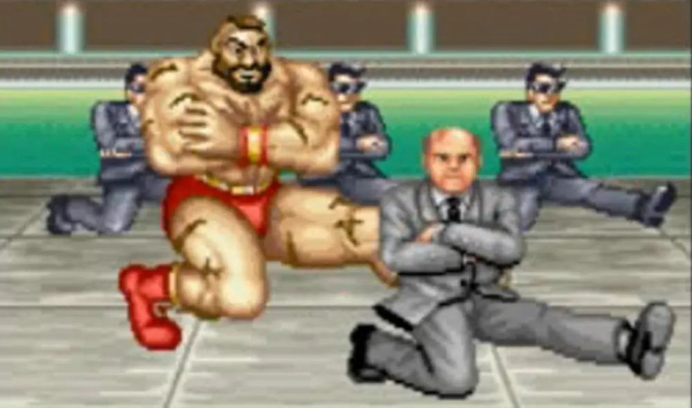 Baile de Gorbachev y Zangief. Foto: Captura de YouTube